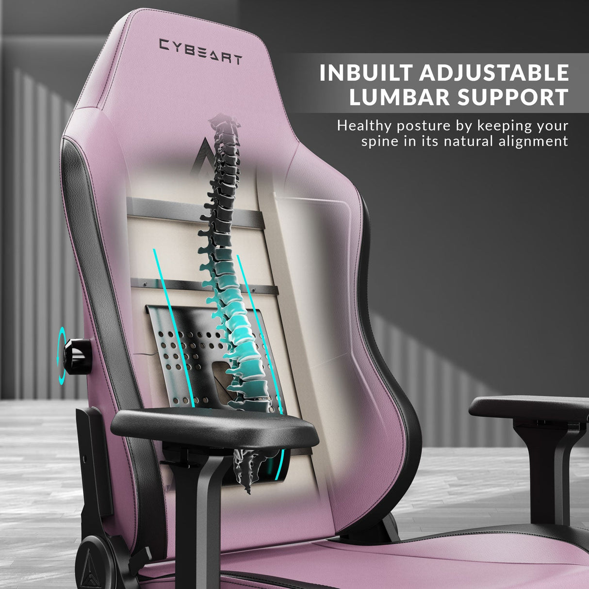 Cybeart Apex Series - Pretty Pink Chair