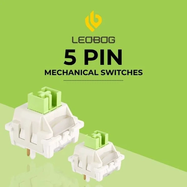 AULA LEOBOG Reaper Linear Switch – Ultra-Smooth, Silent, Pre-Lubed, Hot-Swappable, Ideal for Custom Keyboards – 100pcs (RS100)