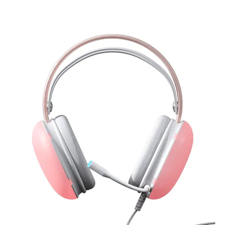 Aula S505 RGB Wired Gaming Headset With Adjustable Mic (Pink)
