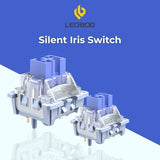 AULA LEOBOG Silent Iris Linear Switch – Ultra-Smooth, Silent, Pre-Lubed, Hot-Swappable, Ideal for Custom Keyboards – 100pcs (SIS100)