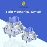AULA LEOBOG Silent Iris Linear Switch – Ultra-Smooth, Silent, Pre-Lubed, Hot-Swappable, Ideal for Custom Keyboards – 100pcs (SIS100)