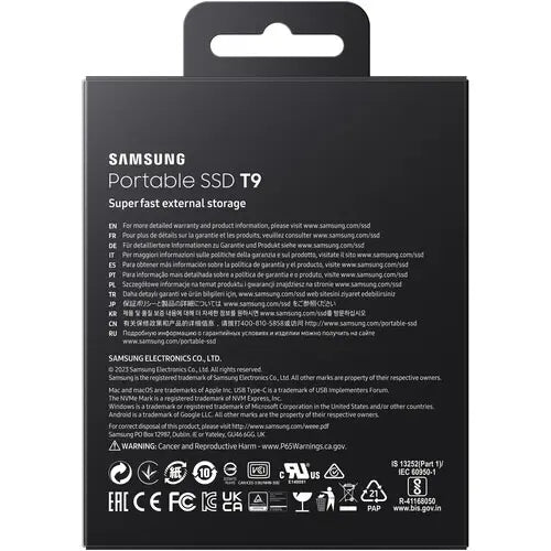 Samsung T9 1TB Portable SSD (Black)