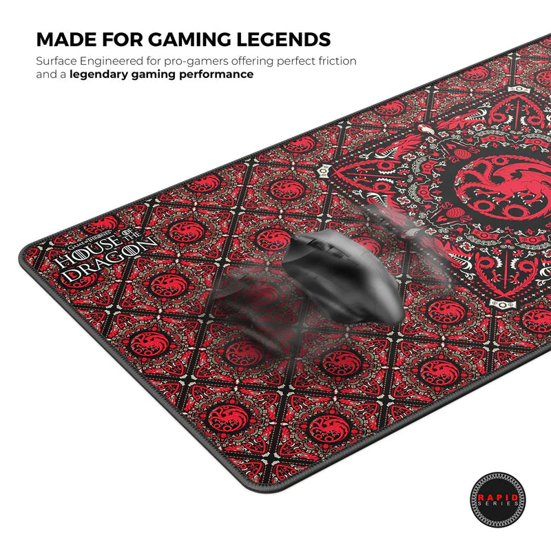 CYBEART House Targaryen XXL Gaming Mousepad ( Red )