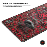CYBEART House Targaryen XXL Gaming Mousepad ( Red )