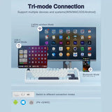 AULA F75 Wireless Trio Mode Mechanical Gaming Keyboard With Knob Ice Blue | Reaper Switch (F75IUR)