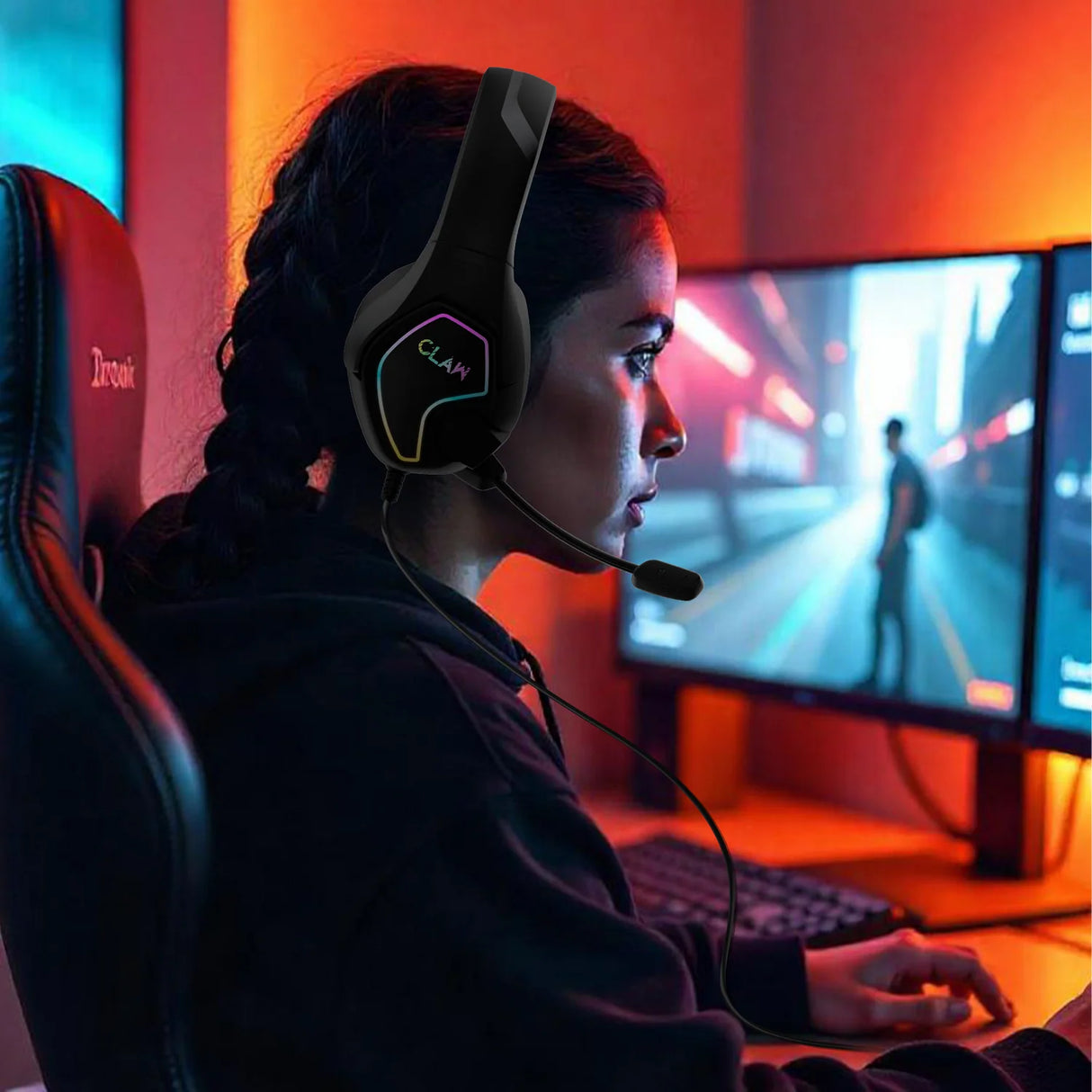CLAW GH40 Wired RGB Gaming Headset