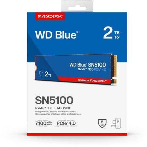 Western Digital Blue SN5100 2TB M.2 NVMe Gen4 SSD