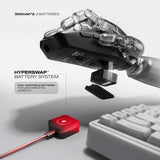 Cybeart Artemis - 1K 52g Ultra-light Hot-Swap Battery Tri-Mode Wireless Gaming Mouse - Black