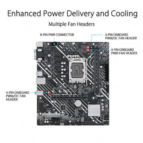 Asus Prime H610M-E D4 M-ATX Motherboard