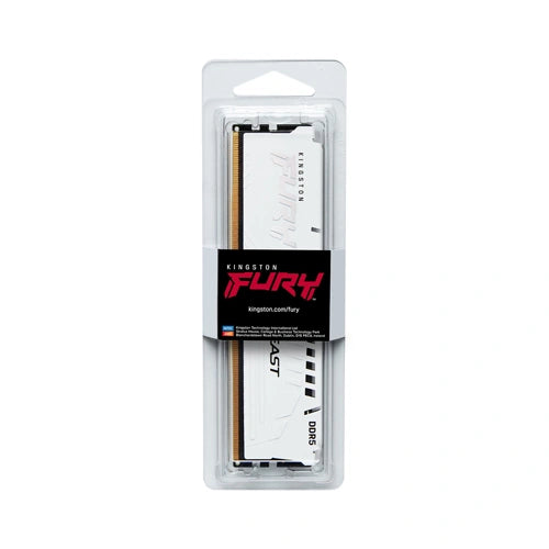 Kingston Fury Beast White 16GB 5200MHz CL40 DDR5 RAM (White)