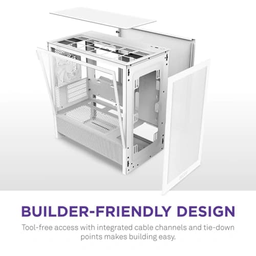 NZXT H3 Flow White M-ATX Mini Tower Case 2025 Edition