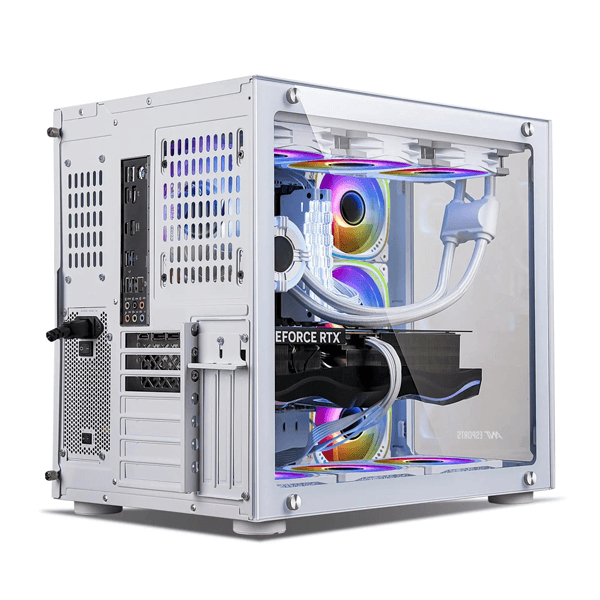 Ant Esports Crystal ARGB (E-ATX) Mid Tower Cabinet (White)