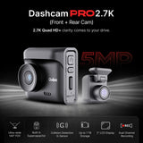 Qubo Smart Dashcam Pro 2.7K & Rear Cam