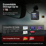 Qubo Smart Dashcam Pro 2.7K & Rear Cam
