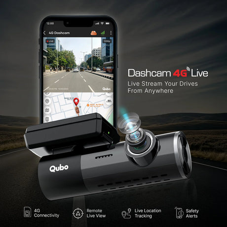 Qubo Smart Dashcam Pro 2.7K & Rear Cam