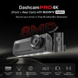 Qubo Smart Dashacm Pro 4K & Rear Cam