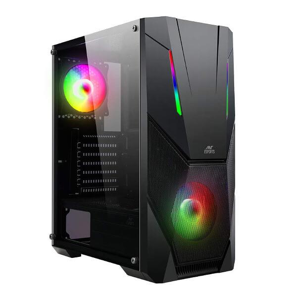 Ant Esports ICE-211TG ARGB Cabinet (Black)