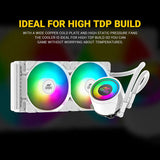 Ant Esports ICE-240 ARGB CPU Liquid Cooler (White)