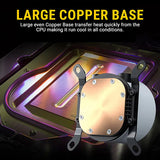 Ant Esports ICE-Flow 360 ARGB 360mm CPU Liquid Cooler (Black)