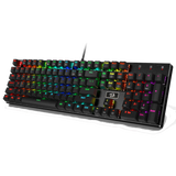 Vara K551 - 104 Wired Mechnical Keybaord Rainbow Black (Red Switch)