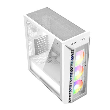 Cooler Master MasterBox 520 Mesh ARGB White E-ATX Mid Tower Case