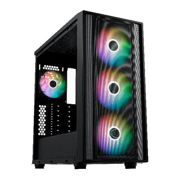 Cooler Master MasterBox 600 ARGB (E-ATX) Mid Tower Cabinet (Black)