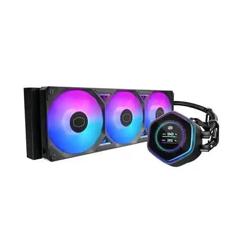 Cooler Master MasterLiquid Atmos II LCD 360mm ARGB CPU Liquid Cooler – Black