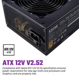 Cooler Master MWE 550 V3 80 Plus Bronze SMPS