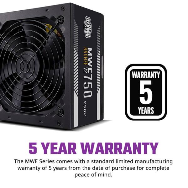 Cooler Master MWE 750 V3 80 Plus Bronze SMPS