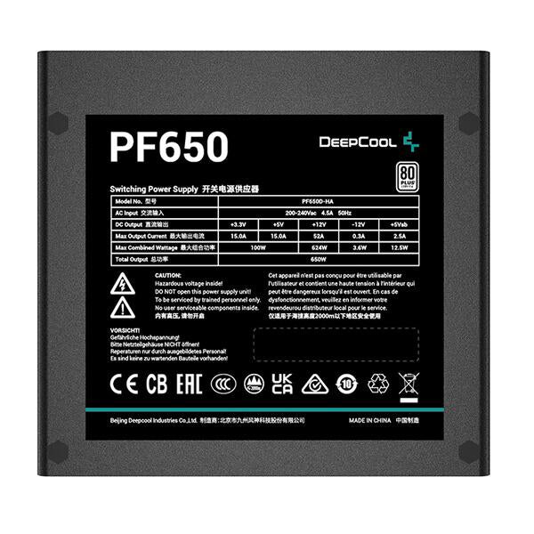 Deepcool PF650 80 Plus Standard SMPS
