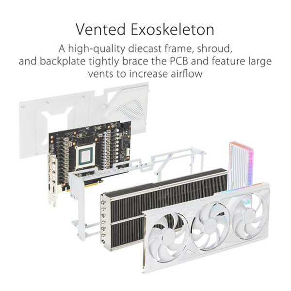 Asus ROG Strix RTX 4090 OC Edition White 24GB Gaming Graphics Card
