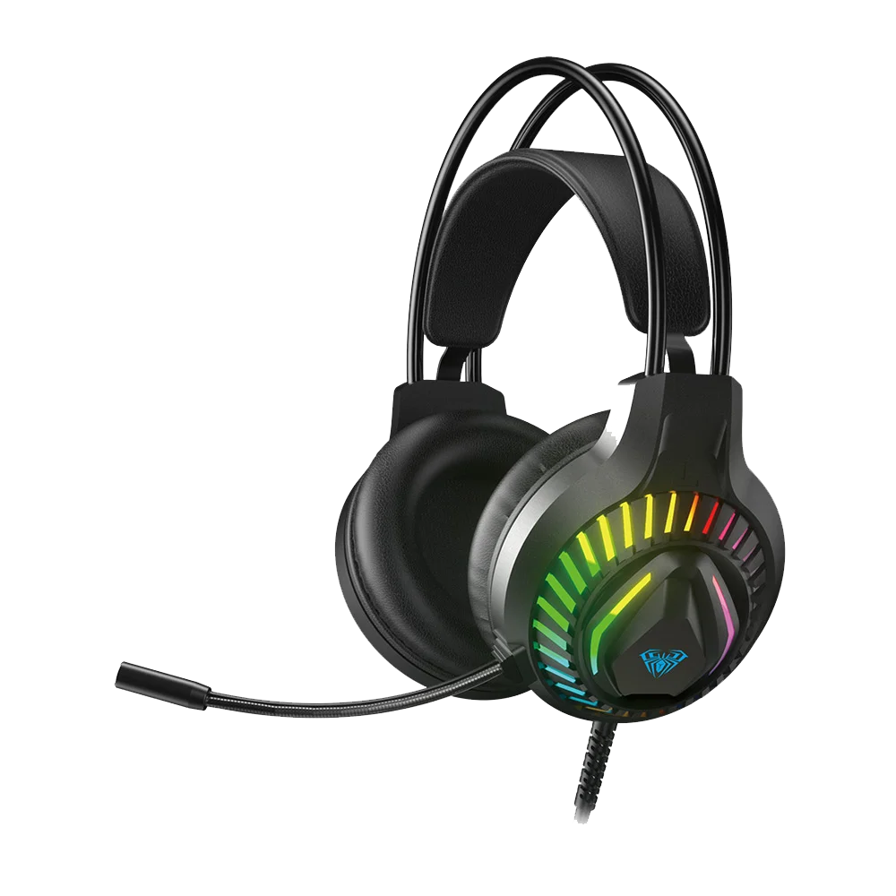 AULA S605 Wired RGB Gaming Headset (S605B)