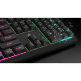 CORSAIR K55 CORE RGB Membrane Wired Gaming Keyboard (Black)