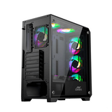 Ant Esports SX5 Auto RGB (ATX) Mid Tower Cabinet (Black)