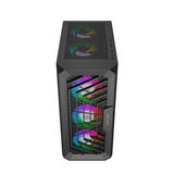 Ant Esports SX5 Auto RGB (ATX) Mid Tower Cabinet (Black)