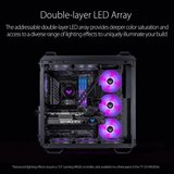 Asus TUF Gaming TF120 ARGB White – 120mm Cabinet Fan with ARGB Controller (Triple Pack)