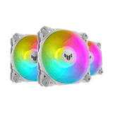 Asus TUF Gaming TF120 ARGB White – 120mm Cabinet Fan with ARGB Controller (Triple Pack)