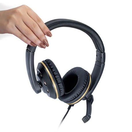 Fingers USB-Tonic H9 Gaming Headset (Black-Gold)